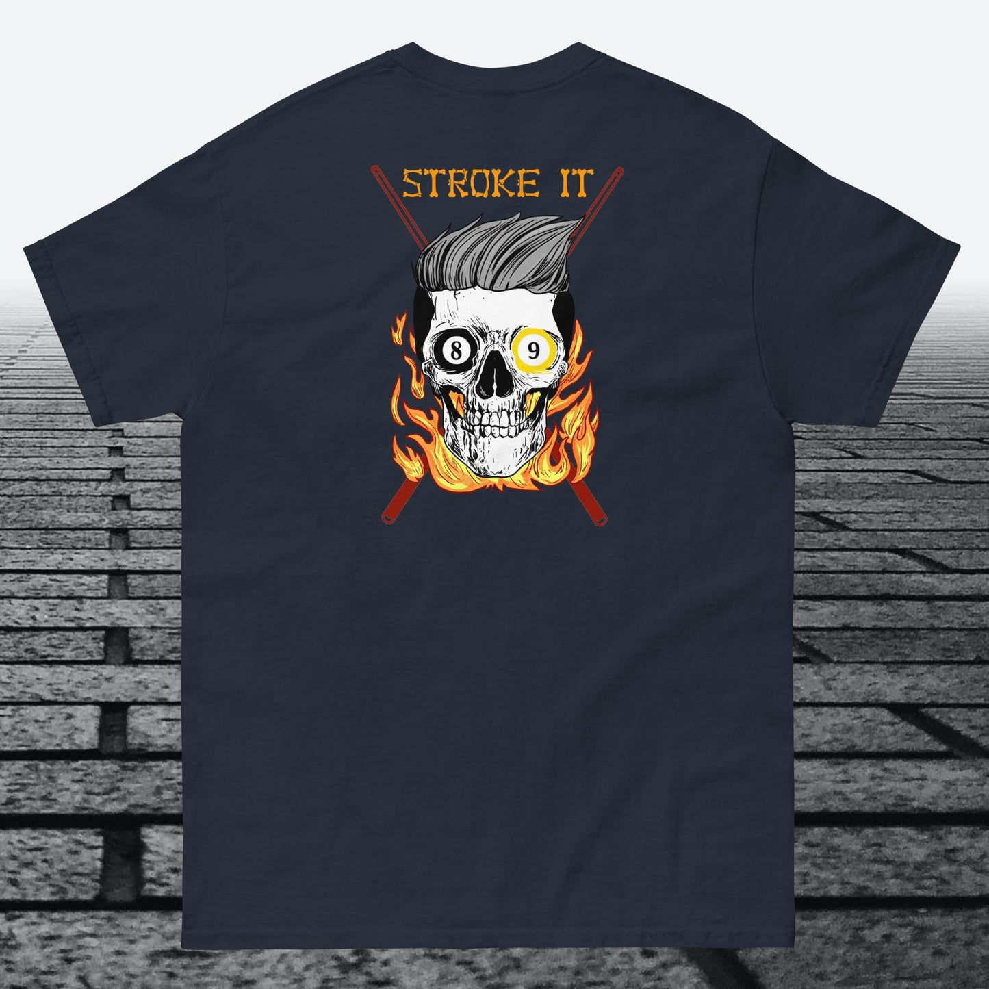 Felt Up, with Stroke it on the back, Cotton t-shirt